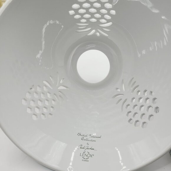 Lenox British Colonial Candle Lamp Pineapple Design Tropical Nautical - Picture 7 of 10